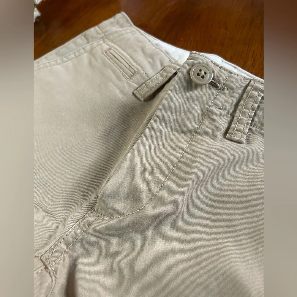 GAP Khaki Pants Boys Size 7 Regular Adjustable Waist Neutral Beige